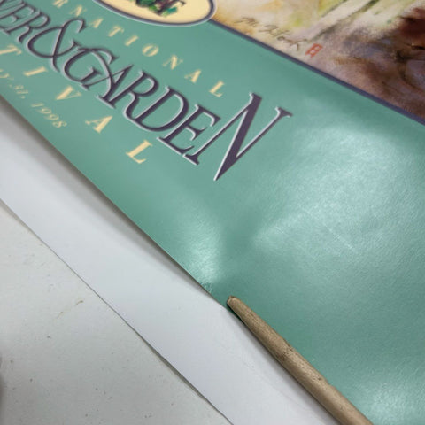 Epcot Flower & Garden Festival Posters 1997 & 1998 w/ Signed Messersmith Piece