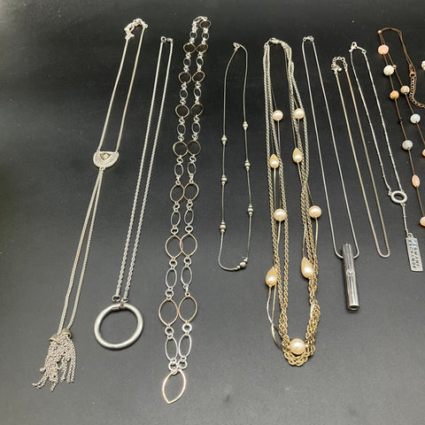 Armani Exchange Mixed Costume Jewelry Lot 15 Necklaces Pendants