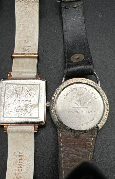 Michael Kors Invicta Armani Exchange Isaac Mizrahi Watch Lot of 4 Untested