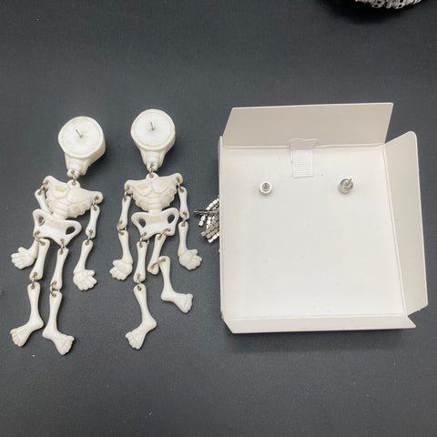 Halloween Fall Jewelry Lot American Greetings Vintage Pins Ghost Earrings 16pc