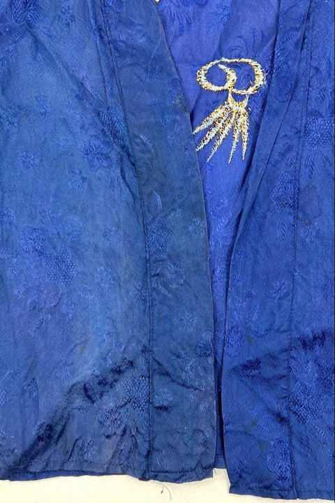 Vintage 60s AIC Japan Embroidered Dragon Kimono Robe Jacket Made in Japan Sz L