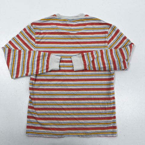 Odd Future OF Donut Logo Striped Long Sleeve T-Shirt Multi-Color Sz L