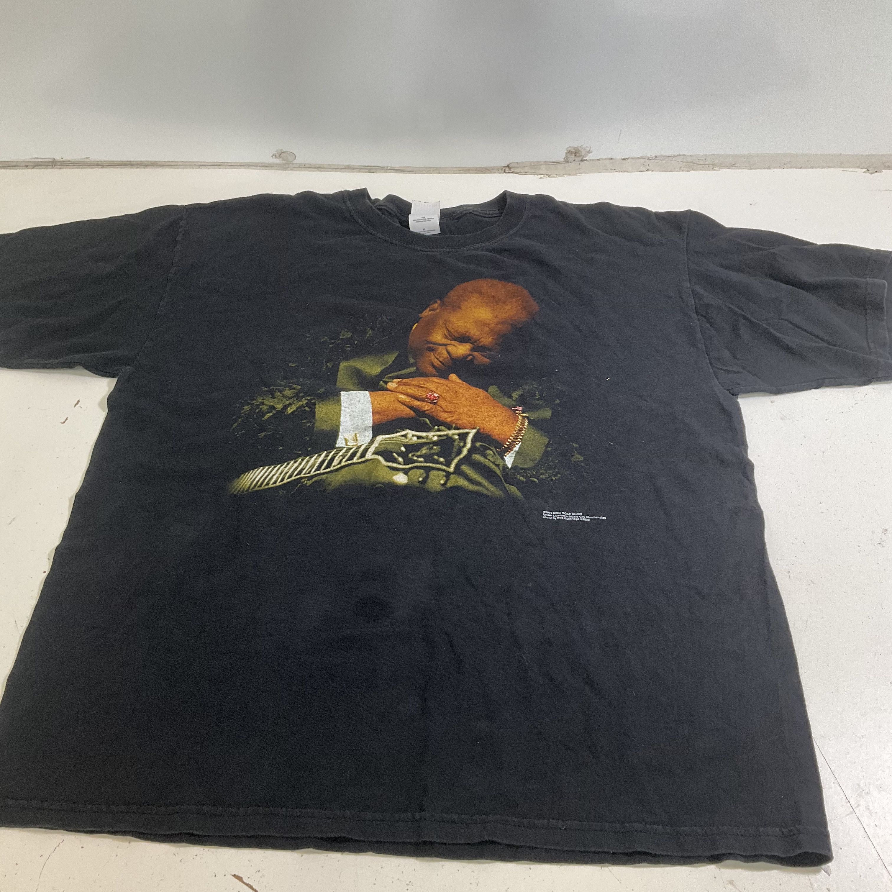Vintage Y2K BB King 2003 Tour T Shirt Blues Legend Graphic Tee Gildan XL