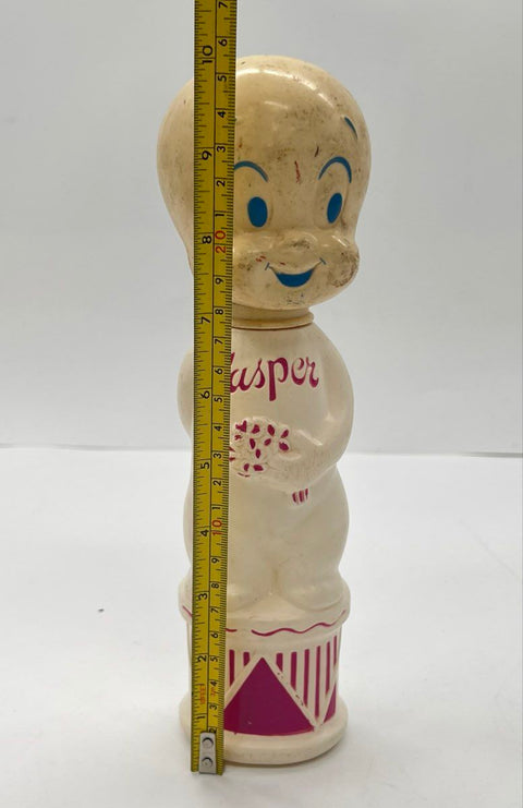Vintage Casper the Friendly Ghost Plastic Bubble Bath Bottle 10.5 Inch