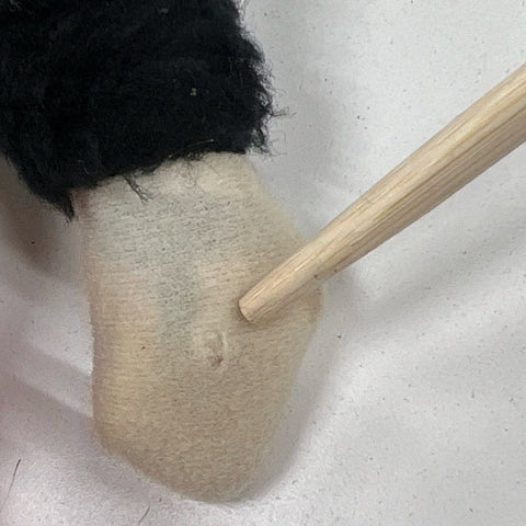 Vintage Andy Panda Plush Doll Toy 8" Walter Lantz Productions 1960s Vinyl Face