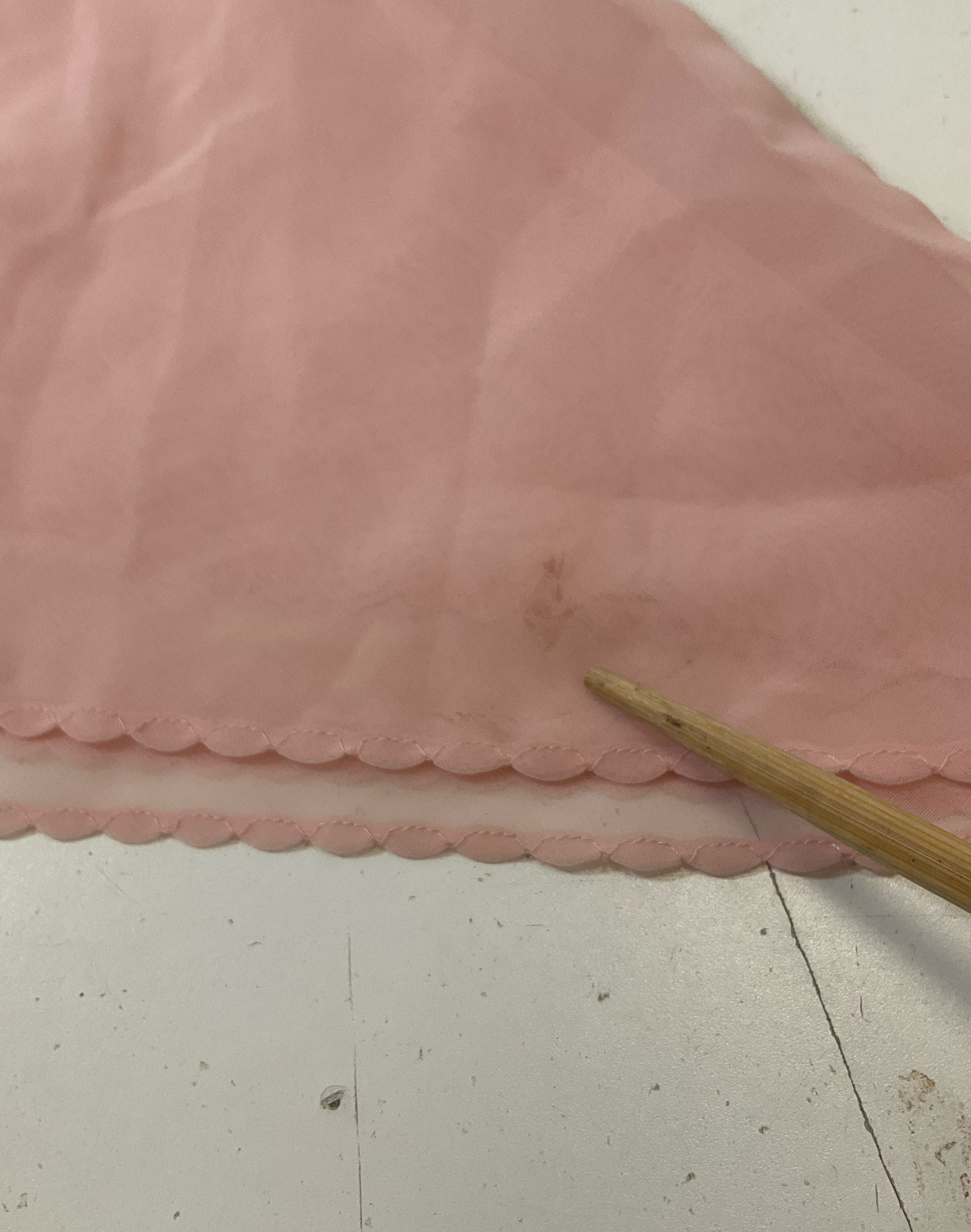 Victoria's Secret Pink Satin Chiffon Babydoll Chemise Hanky Hem Sz S Vintage Y2K