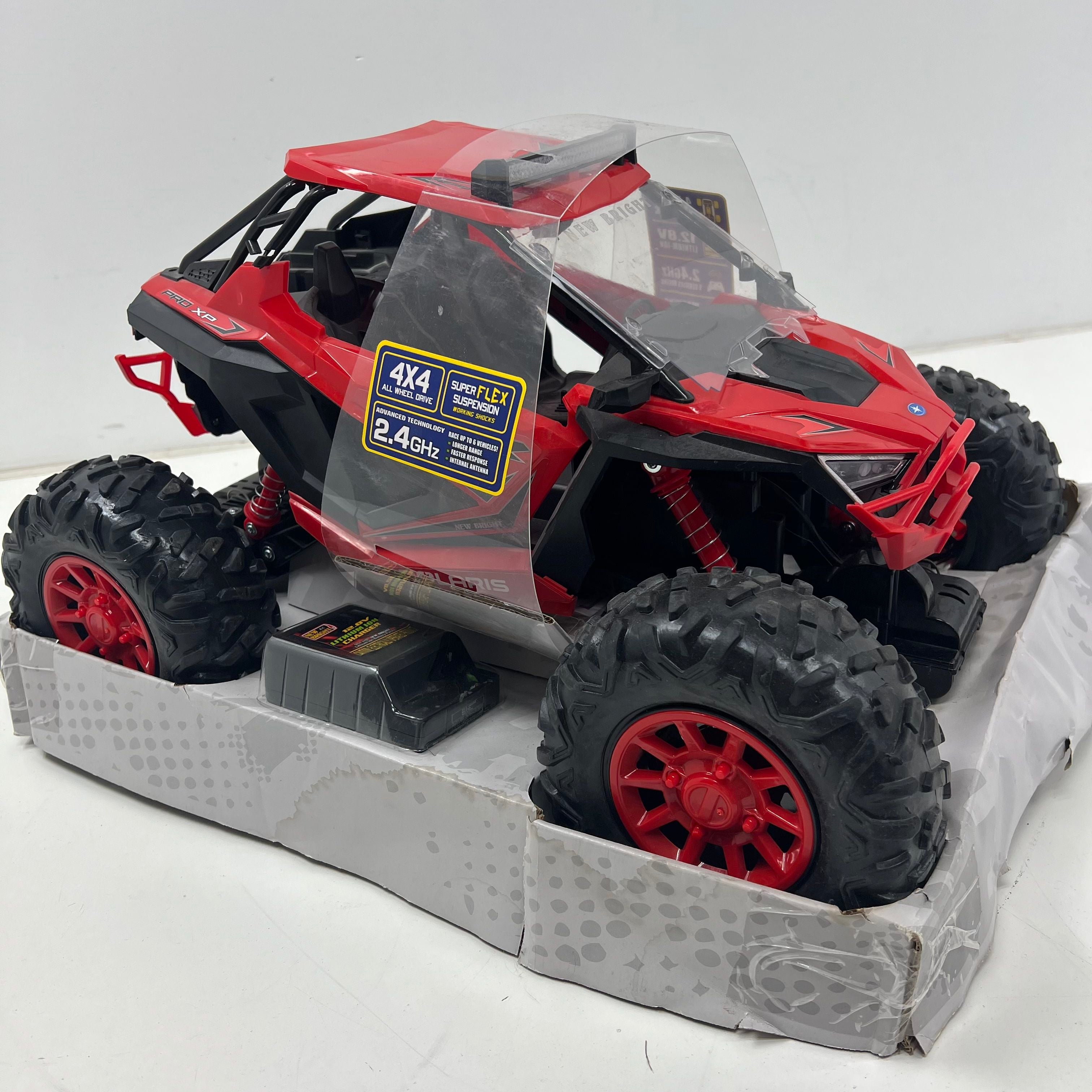 New Bright 1:5 Scale Remote Control Polaris RZR XP Pro ATV *Missing Remote AS-IS