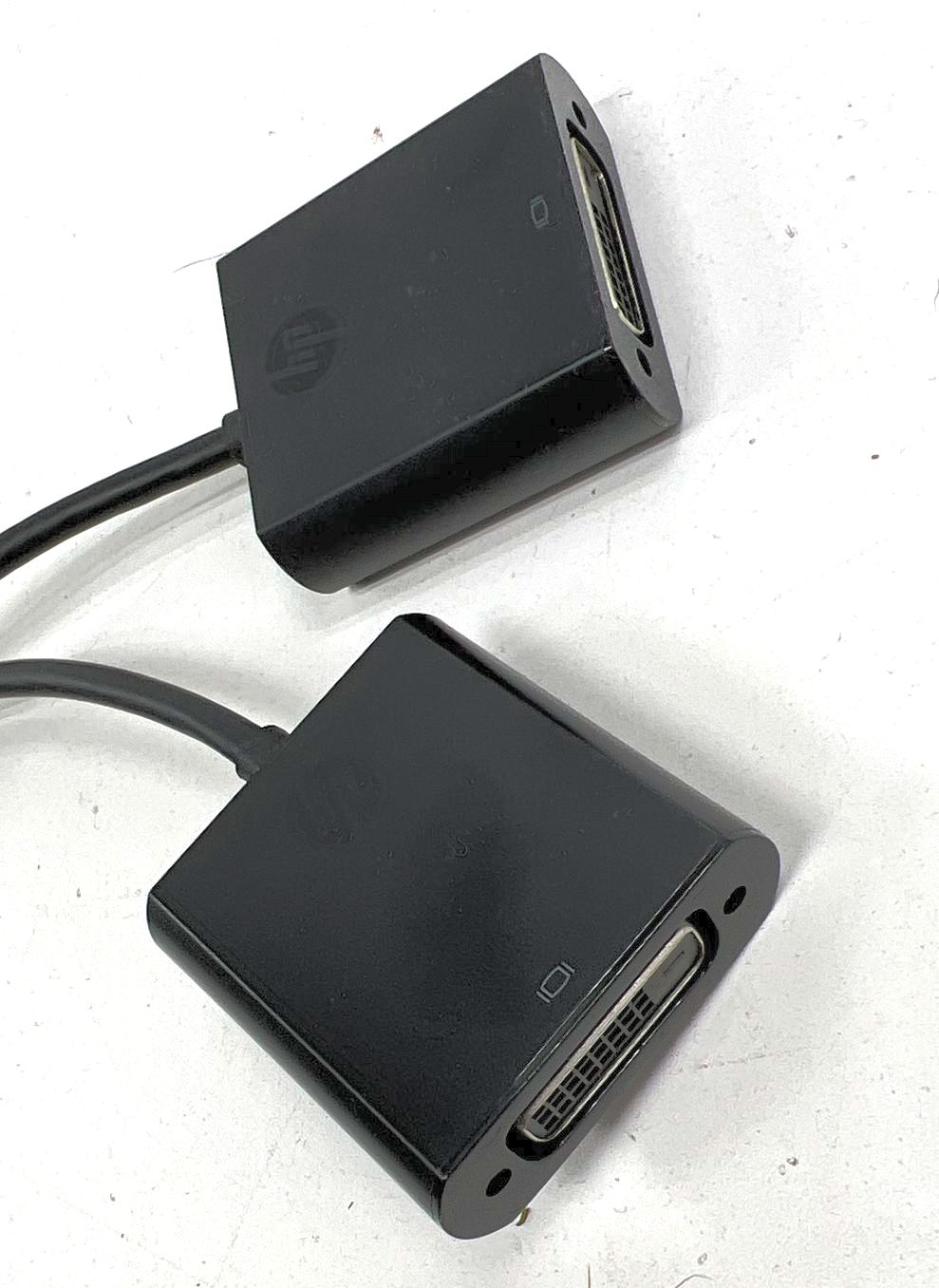 HP Mixed Lot Computer Cables Adapters DisplayPort DVI VGA Power Cord