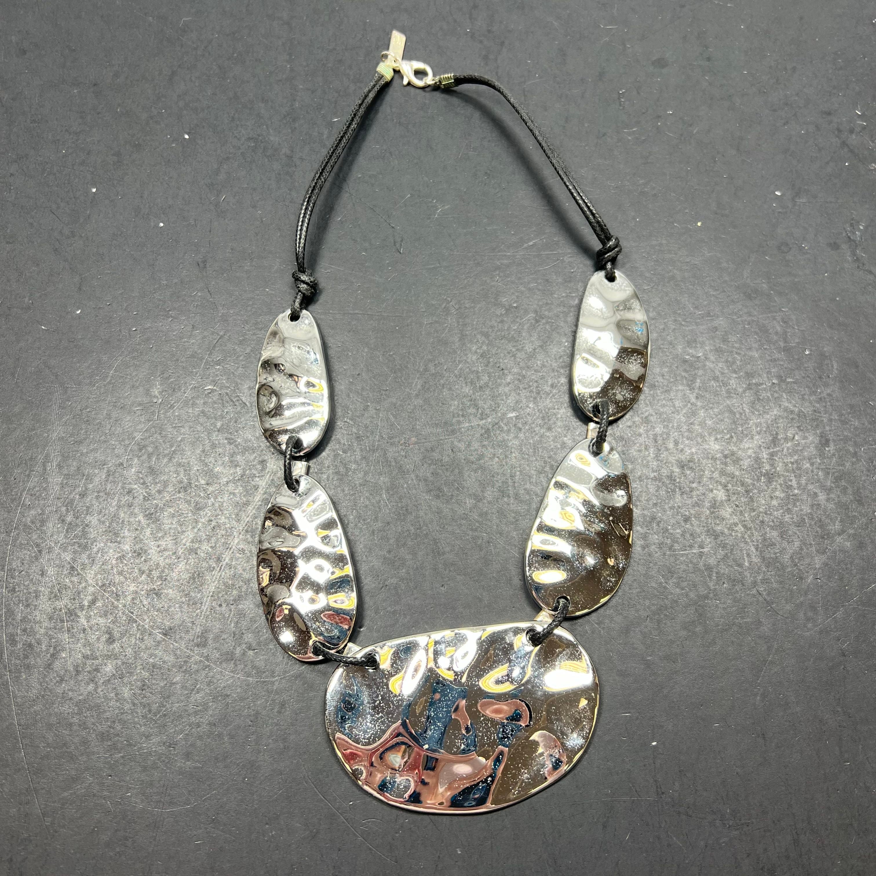 Silver Tone Statement Necklace by INC