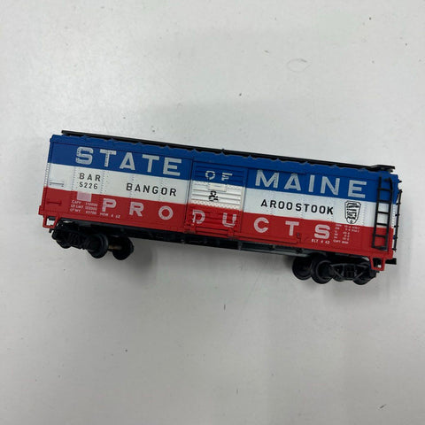 HO Scale Bangor & Aroostook BAR 5226 Boxcar State of Maine Products Model Train