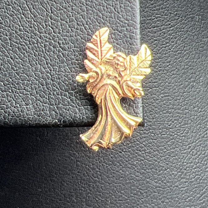 Coleman Co 10k Black Hills Gold Angel Pin .87g