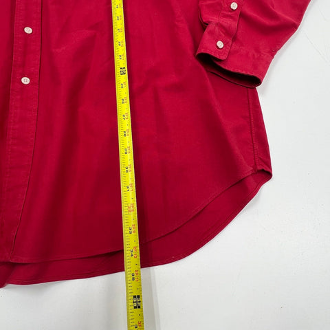Vintage 90s Ralph Lauren Golf Tilden Button Down Shirt Embroidered Pony Sz XXL