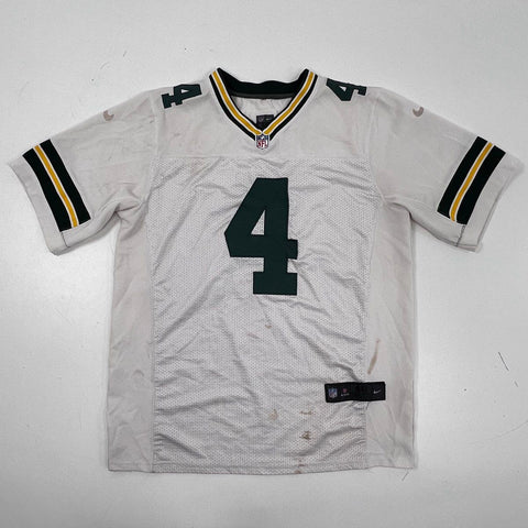 Nike Men's Vintage Green Bay Packers Brett Favre #4 White Jersey Sz 48