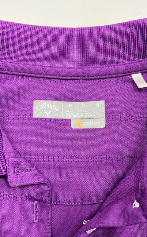 Callaway Purple Collared Shirt - Size Medium