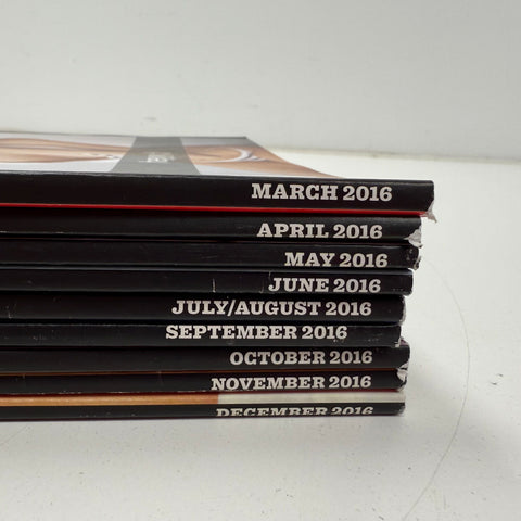 Playboy Magazine Lot 9 Issues 2016 Near Complete Year Set Non Nude Era