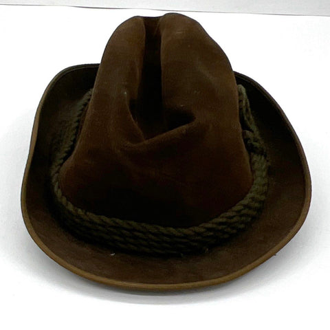 Vintage Oberlauder Antilope Brown Tyrolean Alpine Fedora Hat Sz 7
