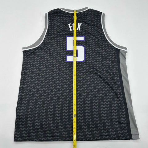 Jordan Boys Sacramento Kings De'Aaron Fox #5 NBA Swingman Jersey Black NWT Sz XL