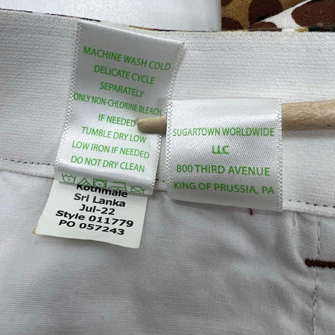 Lilly Pulitzer Women's Kelly Stretch Pants Brown Leopard Print NWT Sz 2