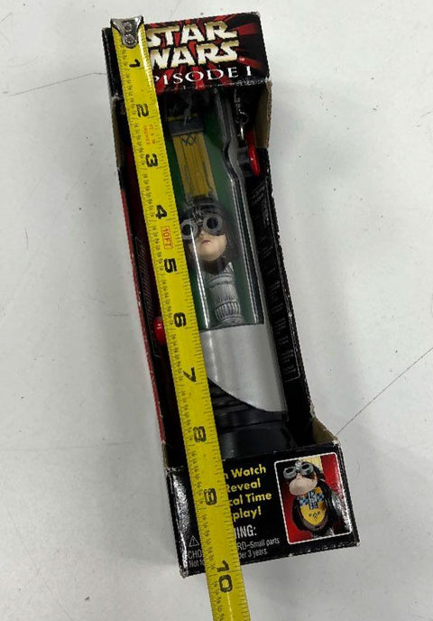 1999 Star Wars Ep I Anakin Skywalker Watch Qui-Gon Lightsaber Case New Sealed