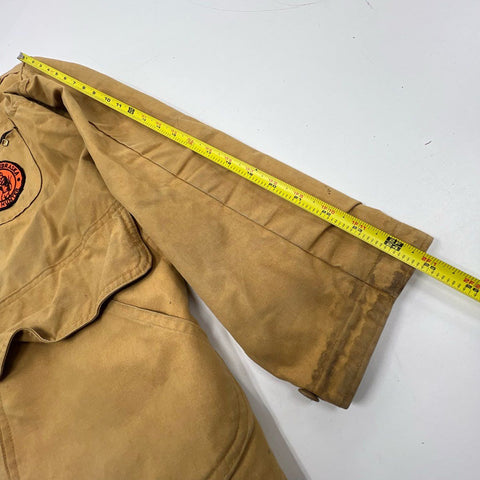 Vintage 50s JC Higgins Tan Duck Canvas Hunting Field Jacket Coat Men's