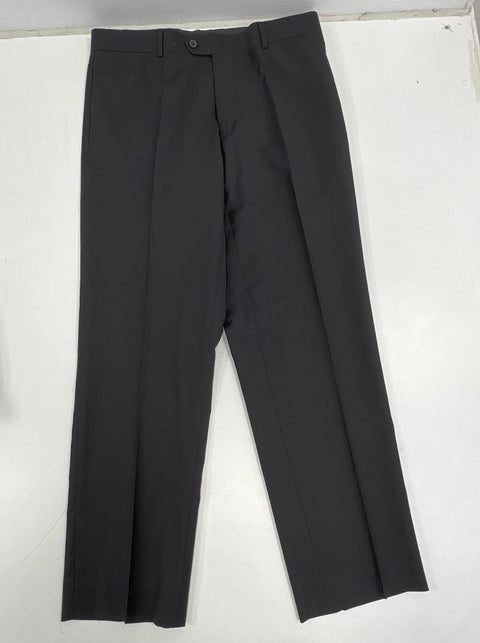 Egara Black 100% Wool Slim Fit 2 Piece Suit Men's 42R 36W