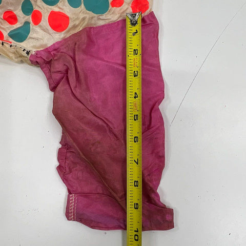 Vintage 1950s Childs Clown Costume Halloween Jumpsuit Graphic Print USA