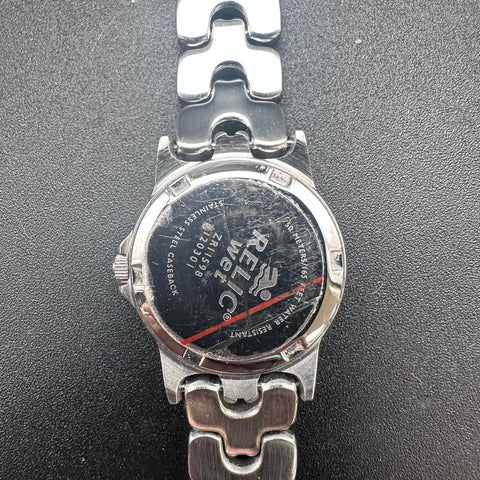 Relic Women's Watch Lot of 3 Western Sport Fashion Silver Tone Tin Extra Links