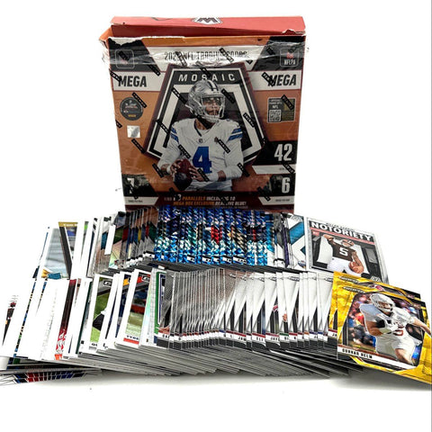 NFL NHL Sports Card Lot 2020s Panini Prizm Optic Mosaic Approximately 200 Cards