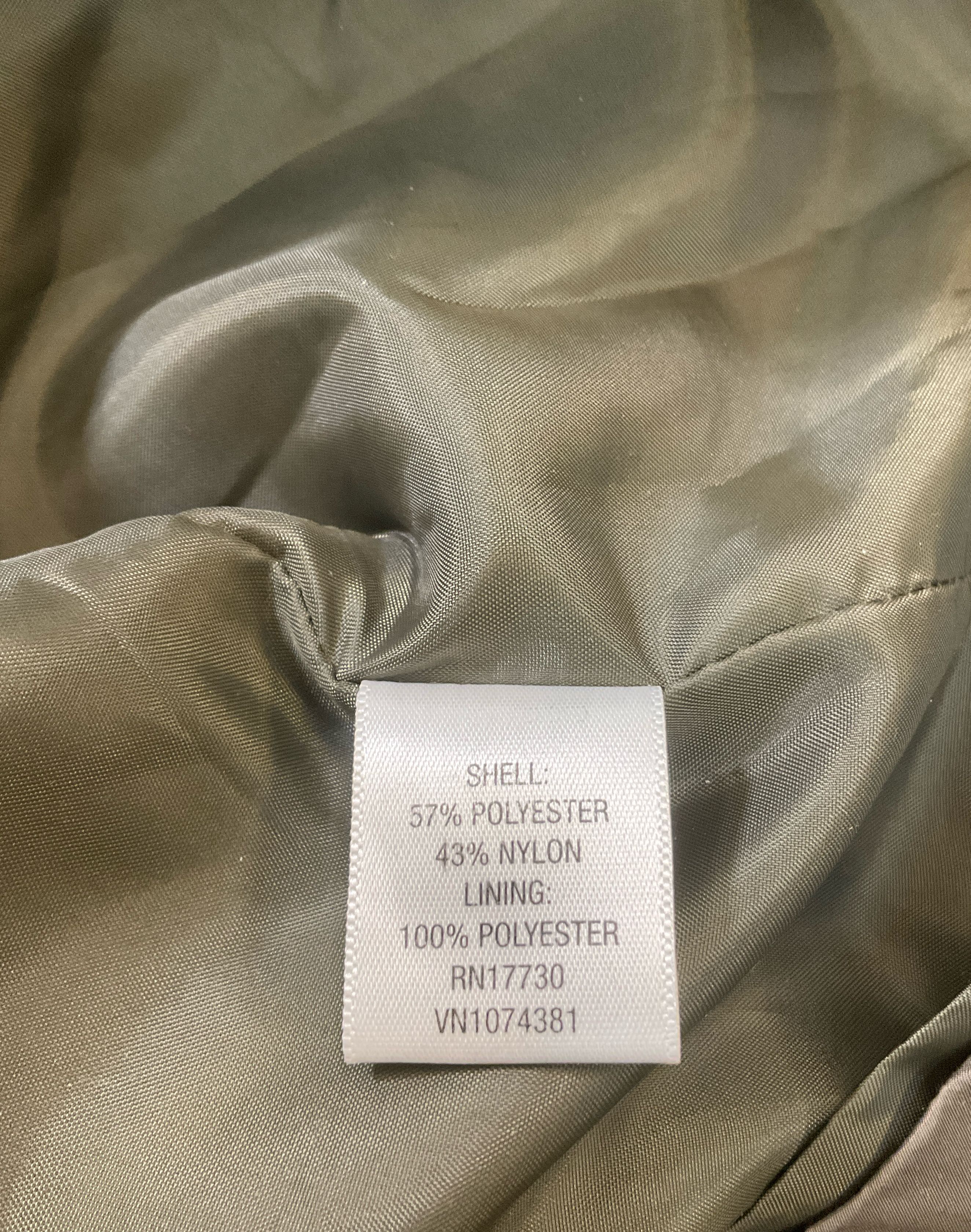 Liz Lange Maternity for Target Women's Olive Green Trench Coat Size XS NWT