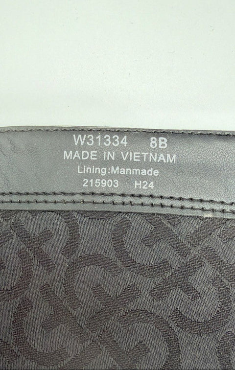 Cole Haan Grand Ambition Huntington Black Leather Tall Knee High Boots Size 8B