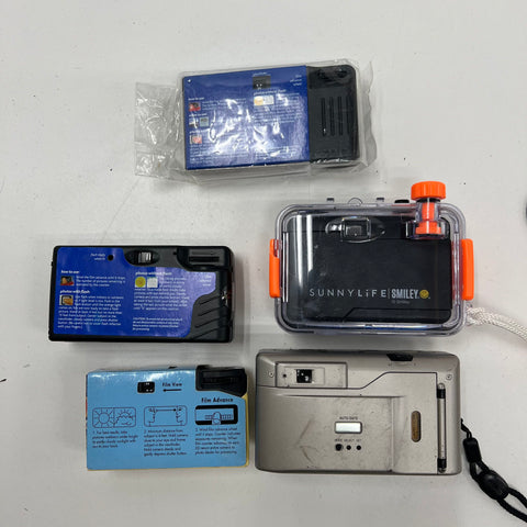 Konica Polaroid Ansco 35mm & APS Film Point & Shoot Camera Lot of 7