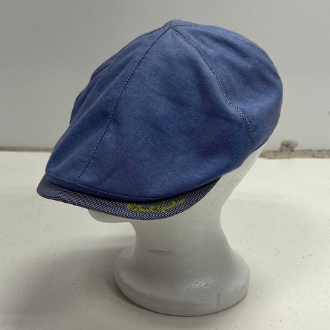 Robert Graham Men's Blue Flat Cap Ivy Driving Hat Silk Lined Sz XL
