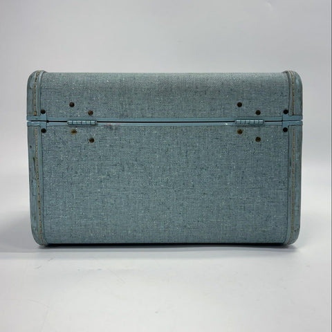 Vintage 1950s Samsonite Blue Shwayder Bros Style 4212 Train Case Makeup Bag