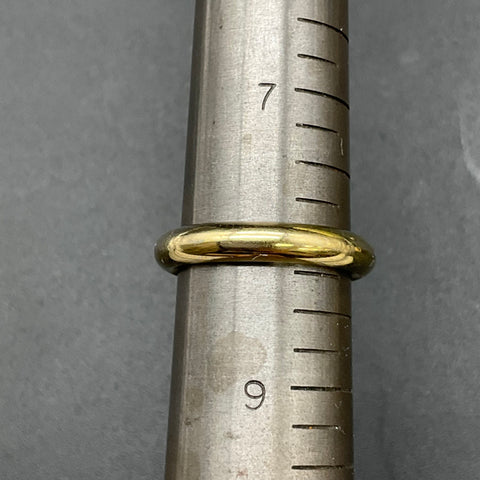 Milor Italy Stainless Steel Tri-Color Stacking Band Ring Set of 3 Size 8