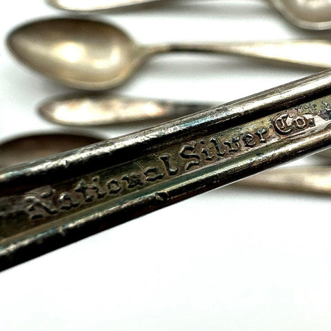 Rogers & National Silver Co Silver Plate Flatware Assorted Lot 25 Piece