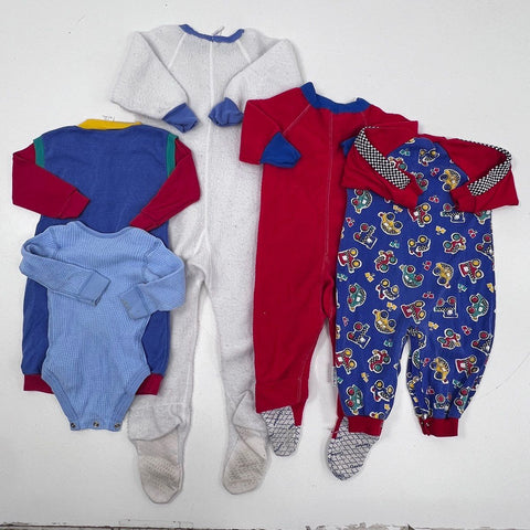 Vintage 90s Kids Onesies Lot Gerber Healthtex Carter's Made in USA Sz 18M-4T
