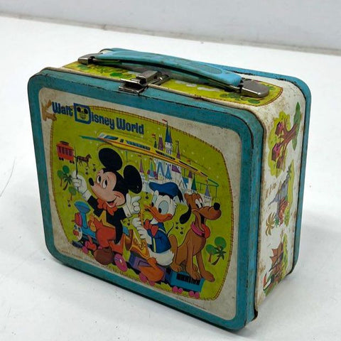 1978 Aladdin Walt Disney World Mini Metal Lunch Box Mickey Country Bear Jamboree