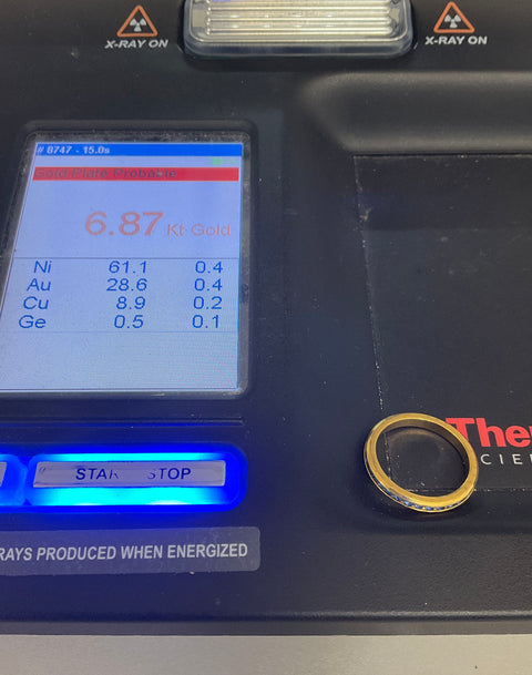 Vintage Avon Signed Gold Tone Rhinestone Stacking Ring Set Red White Blue 9