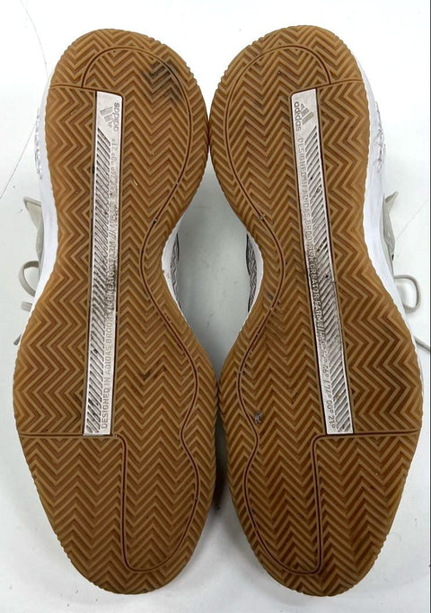 Adidas Pro Vision Cloud White Grey Gum Sole Basketball Shoes Men's Size 18