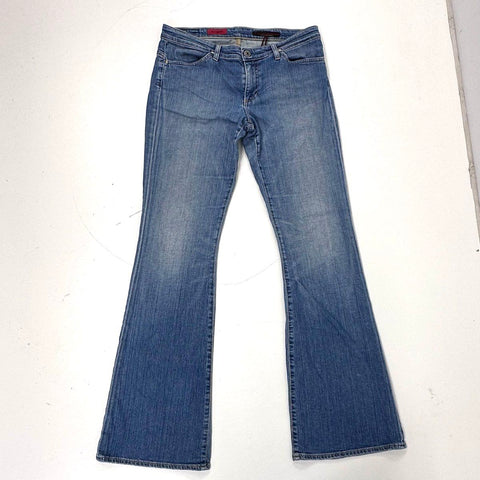 AG Adriano Goldschmied Womens The Legend Flare Jeans Medium Wash USA Sz 30