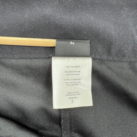 Patagonia Women's Black Maxi Skirt Front Slit Side Zip Style 58670 Size 2