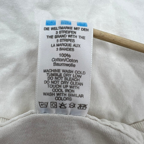 Vintage 90s Adidas Trefoil Big Logo T-Shirt Single Stitch Made USA Sz L