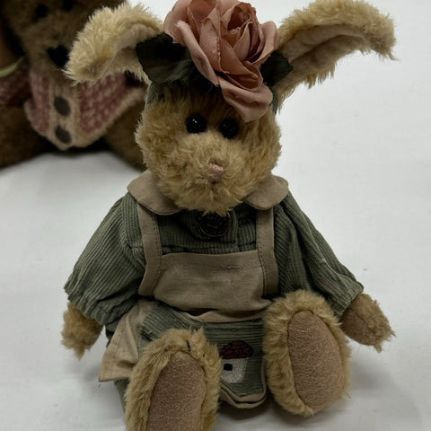 Boyds Bears & Friends Plush Lot Mixed Bears and Bunnies 5 Pieces Vintage