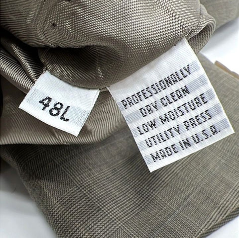 Austin Reed & Nino Cerruti Men's Suit Coat Blazer Lot 2 Wool Tan Gray Sz 48L