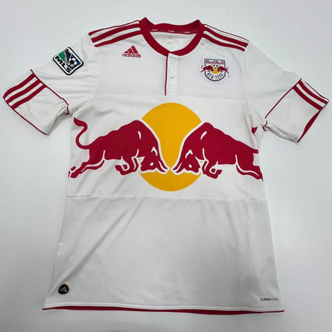 Adidas New York Red Bull 2011-12 Home Soccer Jersey White MLS Men's Size L