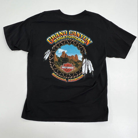 Harley-Davidson Lot of 3 Graphic Biker T-Shirts Grand Canyon Las Vegas Sz L