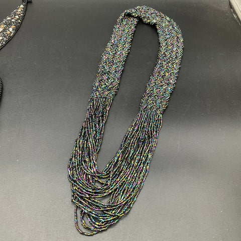 Wearable Seed Bead Jewelry Lot 8 Pieces Mixed Style Necklaces Bracelet Earrings