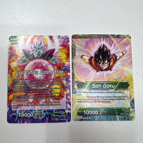 Goku Black Zamasu Leader + 140+ Card Lot Dragon Ball Super Card Game Bandai