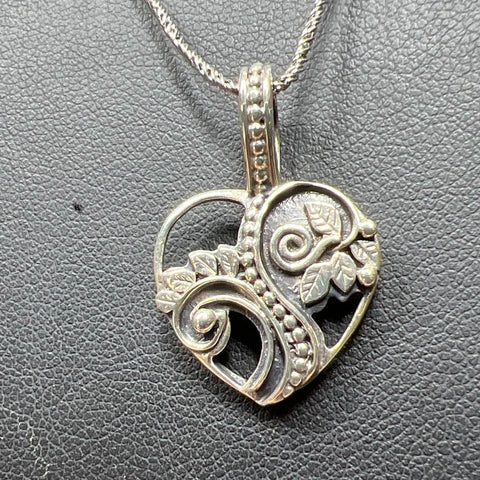MSK Ouray Colorado Heart Pendant Necklace 6.35g