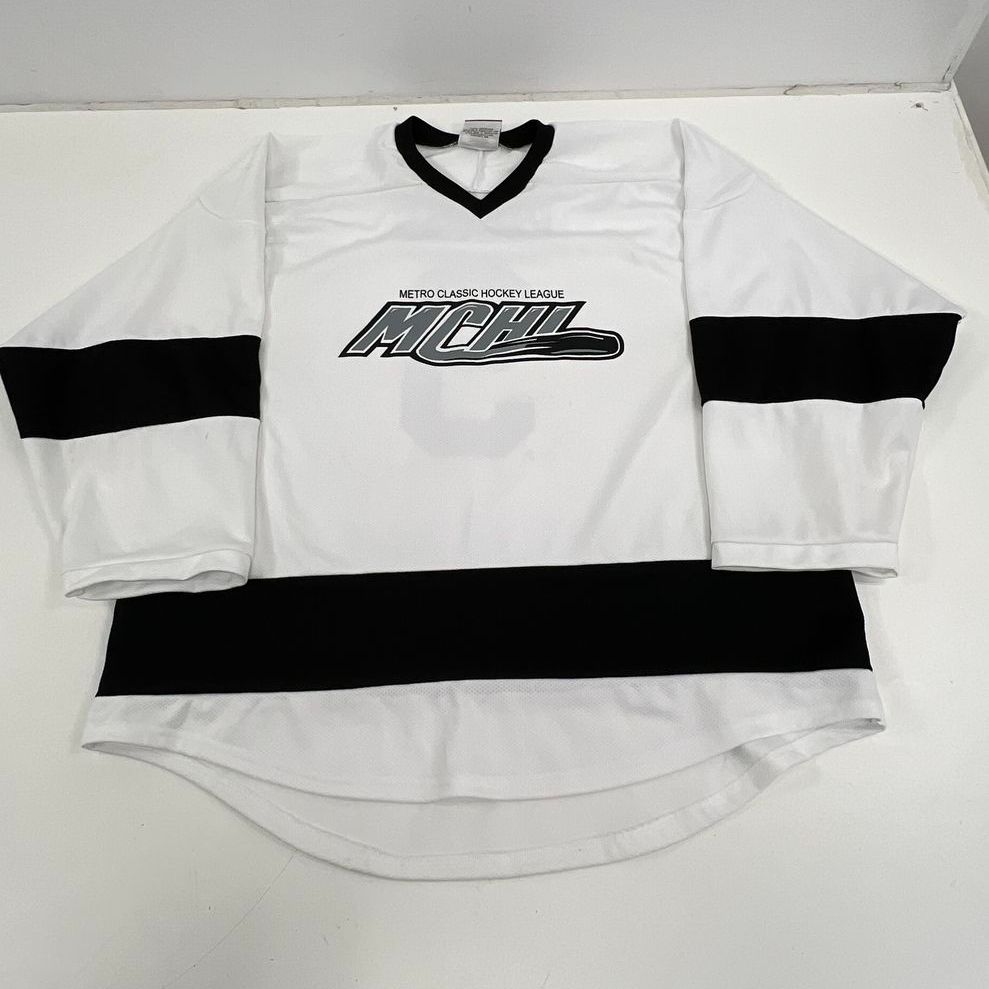Men's K1 Sportswear Black & White Pappas Hockey Jersey Lot of 4 - Size L & XL